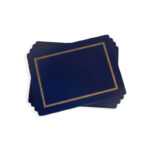 Pimpernel eleganckie podkładki granatowe duże na stół 30cm