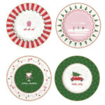 Easy Life zestaw 4 talerzyków świątecznych