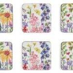 Pimpernel podkładki małe pod kubek kwiaty polne łąka 6szt.