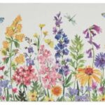 Pimpernel podkładki duże po talerz polne kwiaty łąka 4szt.