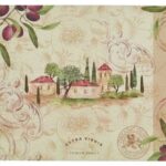 Pimpernel podkładki duże pod talerz ogród oliwny 4 szt.