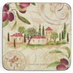 Pimpernel podkładki małe pod kubek ogród oliwny 6szt