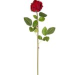 Wysoka róża czerwona gumowa sztuczne kwiaty