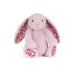 Jellycat króliczek królik z kwiecistymi uszami liliowy LUX 31cm