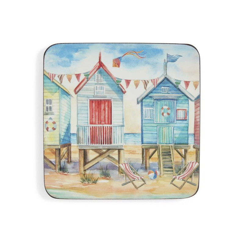 Pimpernel podkładki małe na stół pod kubek domki plażowe 6szt
