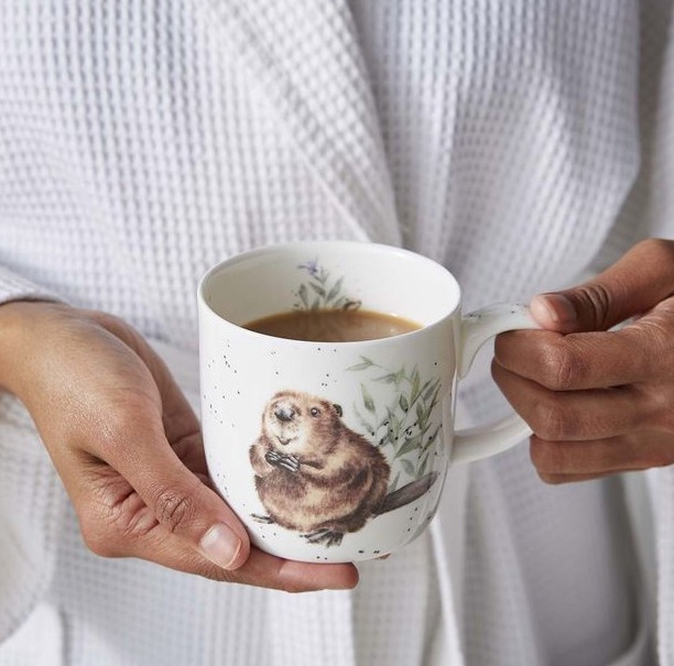 Royal Worcester kubek porcelanowy bóbr - obrazek 2