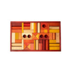 Wooden story drewniane klocki w skrzynce 54 elementy