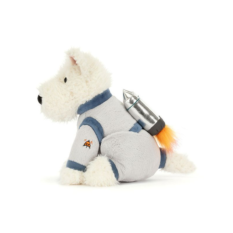 Jellycat piesek terrier kremowy astronauta 23cm - obrazek 2